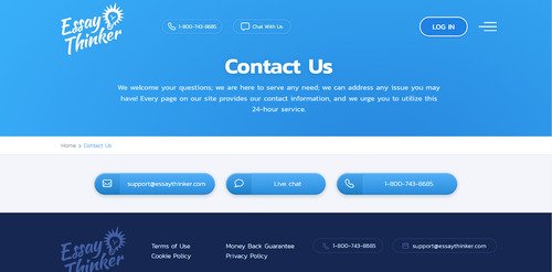 EssayThinker customer support