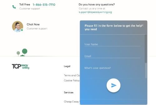 TopEssayWriting customer support