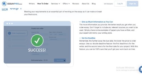 essaypro order