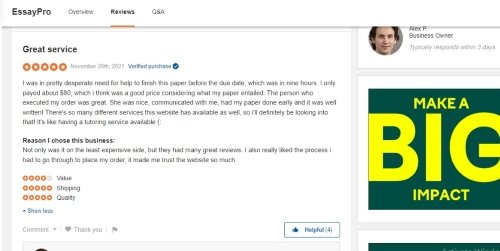 essaypro sitejabber
